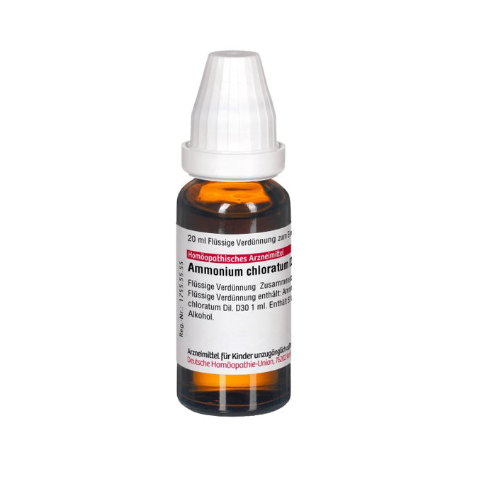 DHU Ammonium chloratum D30 flüssige Verdünnung, 20 ml Lösung