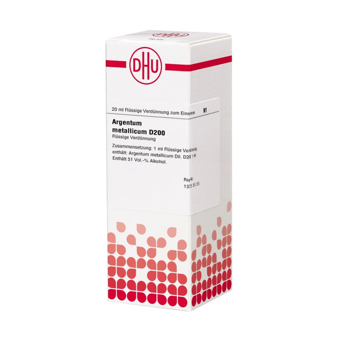 DHU Argentum metallicum D200 Dilution, 20 ml Lösung