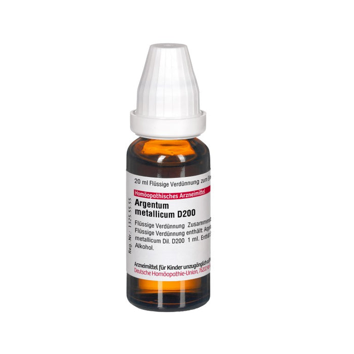 DHU Argentum metallicum D200 Dilution, 20 ml Lösung