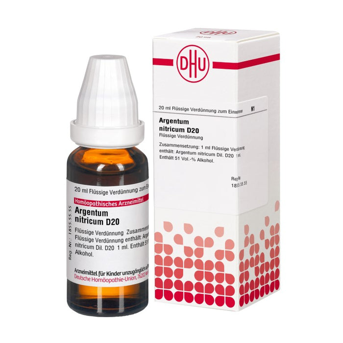 DHU Argentum nitricum D20 Dilution, 20 ml Lösung