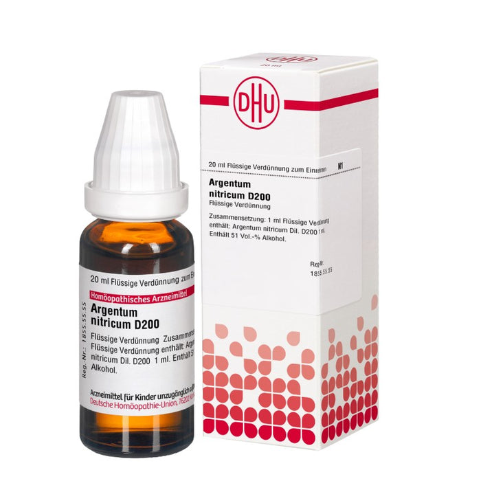 DHU Argentum nitricum D200 Dilution, 20 ml Lösung