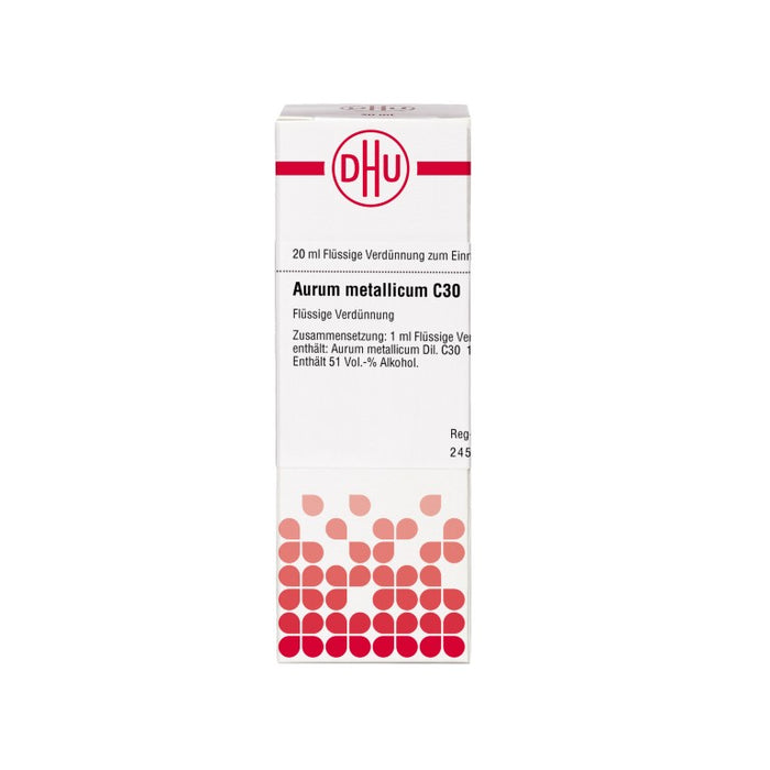 DHU Aurum metallicum C30 Dilution, 20 ml Lösung