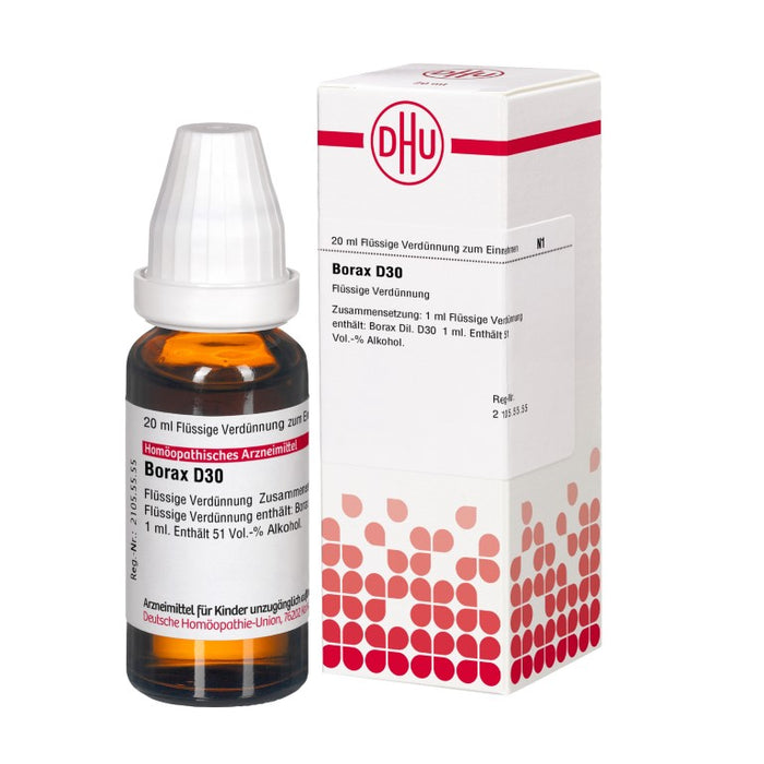 Borax D30 DHU Dilution, 20 ml Lösung