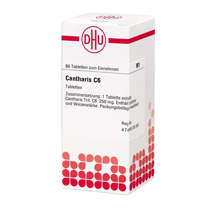 Cantharis C6 DHU Tabletten, 80 St. Tabletten