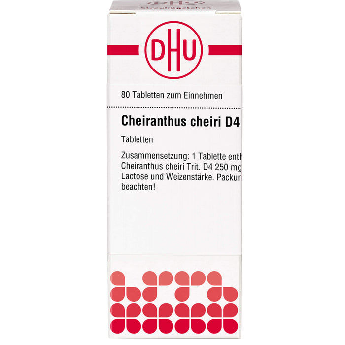 Cheiranthus cheiri D4 DHU Tabletten, 80 St. Tabletten
