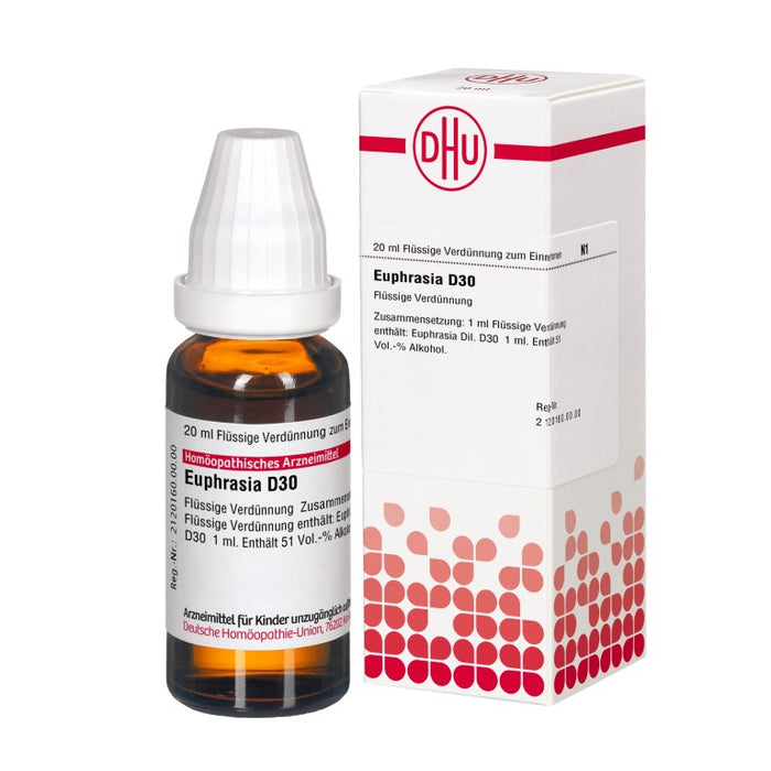 Euphrasia D30 DHU Dilution, 20 ml Lösung