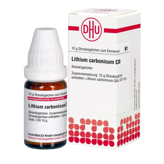 DHU Lithium carbonicum C30 Streukügelchen, 10 g Globuli