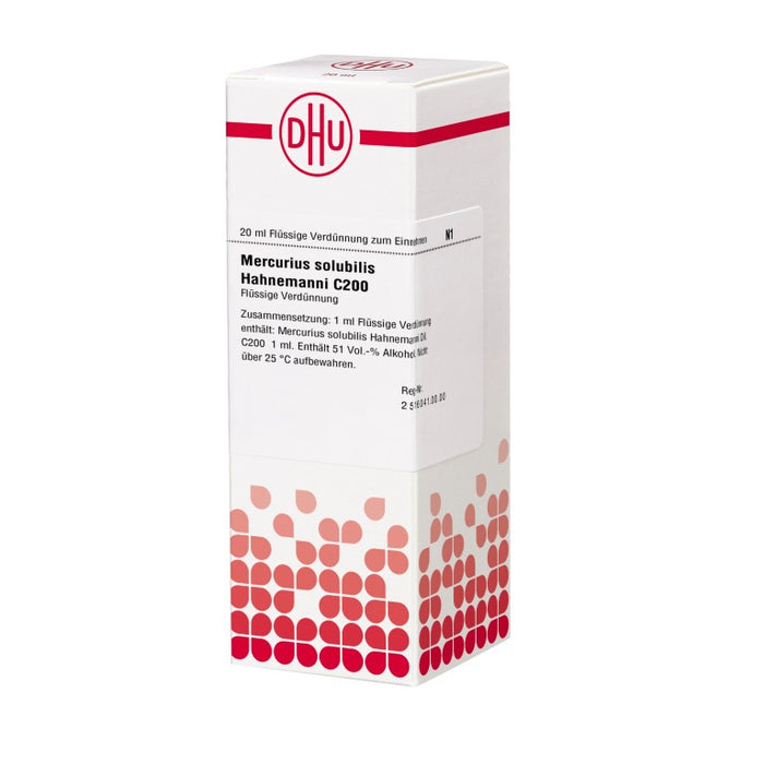 DHU Mercurius solubilis Hahnemanni C200 Dilution, 20 ml Lösung