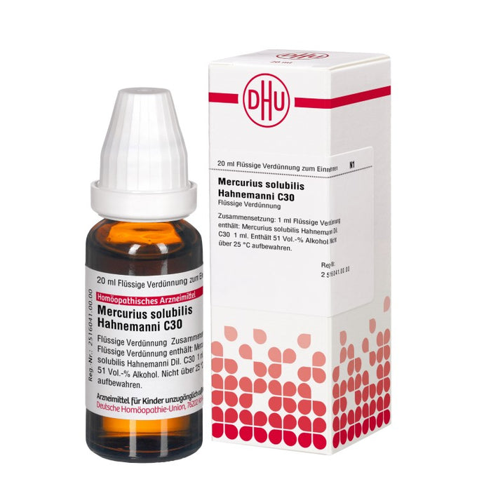 DHU Mercurius solubilis Hahnemanni C30 Dilution, 20 ml Lösung