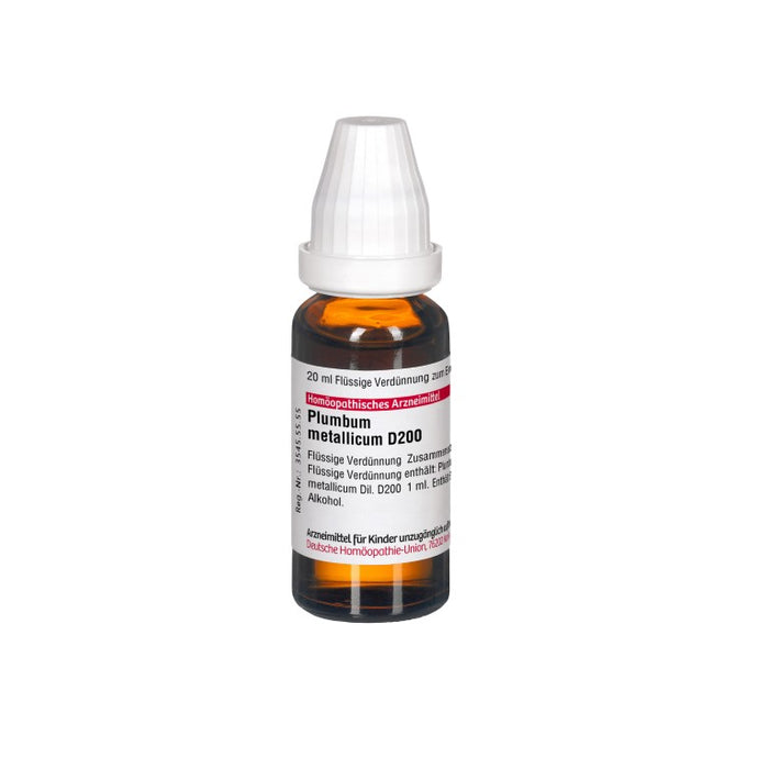 Plumbum metallicum D200 DHU Dilution, 20 ml Lösung