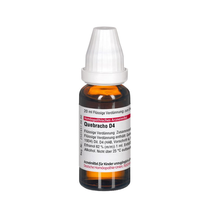 Quebracho D4 DHU Dilution, 20 ml Lösung