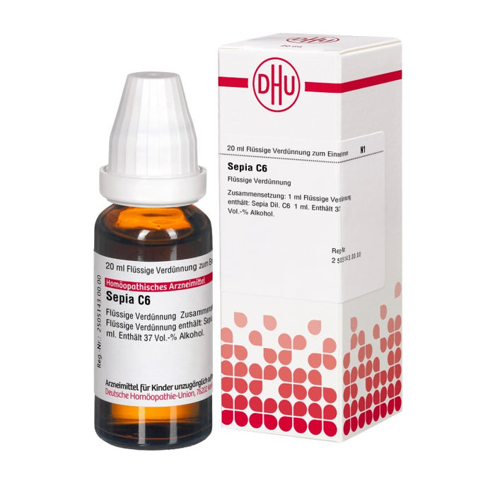 DHU Sepia C6 Dilution, 20 ml Lösung