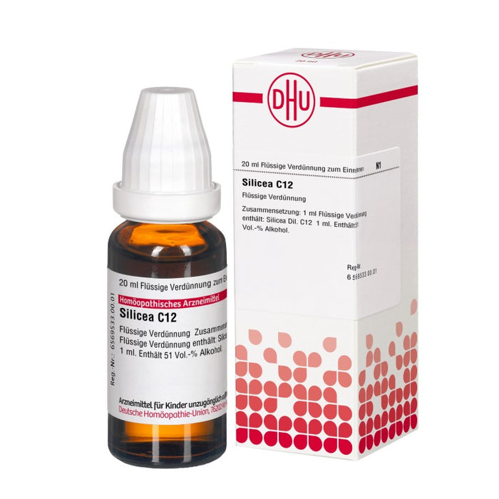 DHU Silicea C12 Dilution, 20 ml Lösung