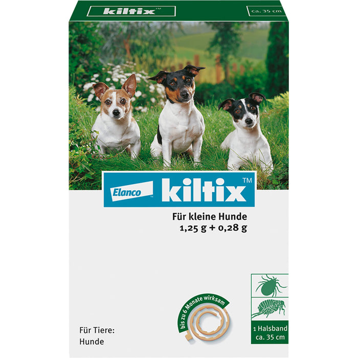 Elanco kiltix für kleine Hunde Ektoparasitizid-Halsband gegen Zecken und Flöhe, 1 St. Halsband