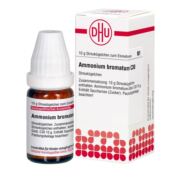 Ammonium bromatum C30 DHU Globuli, 10 g Globuli