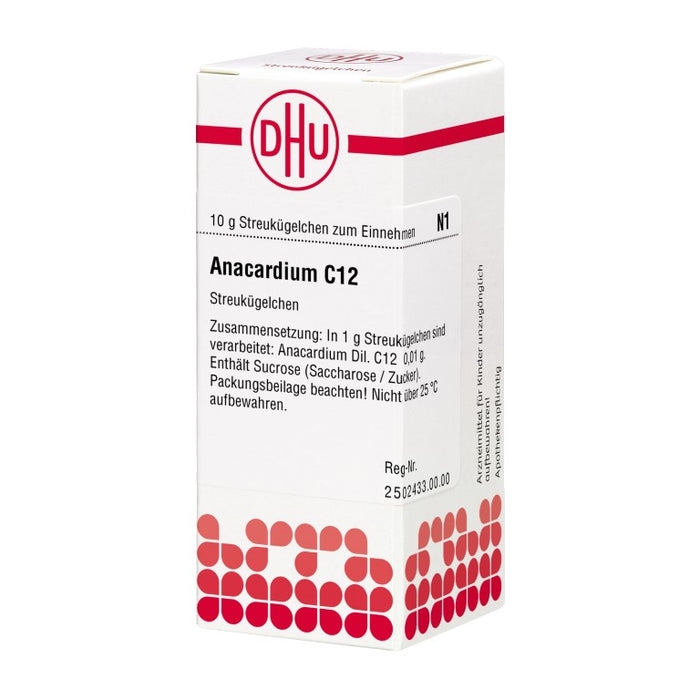 DHU Anacardium C12 Streukügelchen, 10 g Globuli