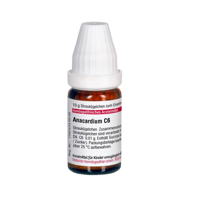 DHU Anacardium C6 Streukügelchen, 10 g Globuli