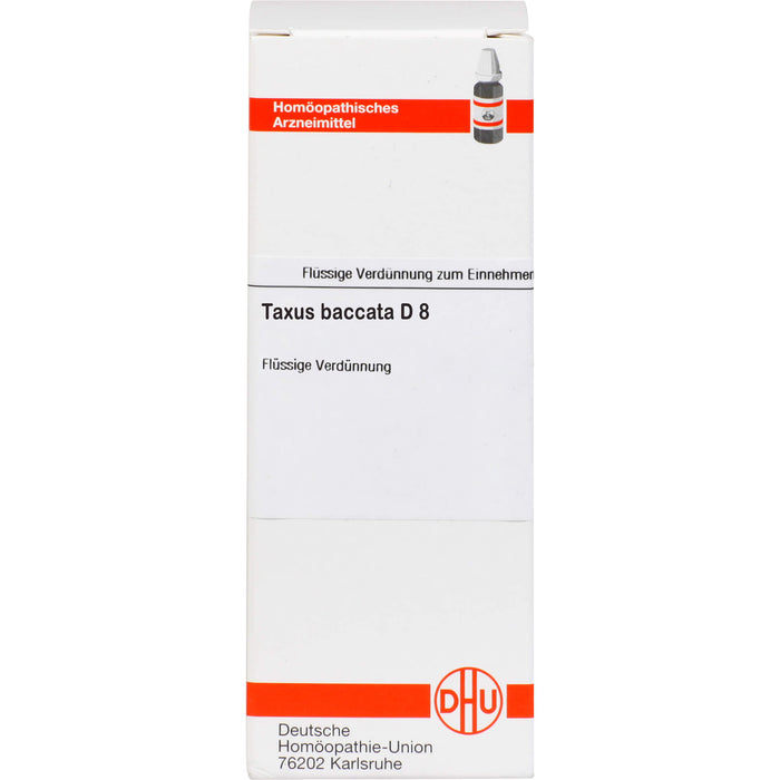 Taxus baccata D8 DHU Dilution, 50 ml Lösung