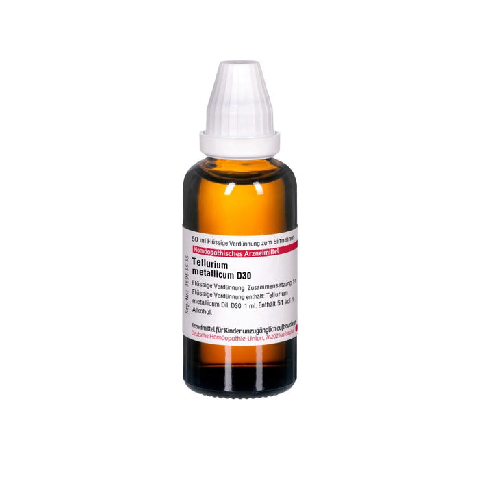 Tellurium metallicum D30 DHU Dilution, 50 ml Lösung