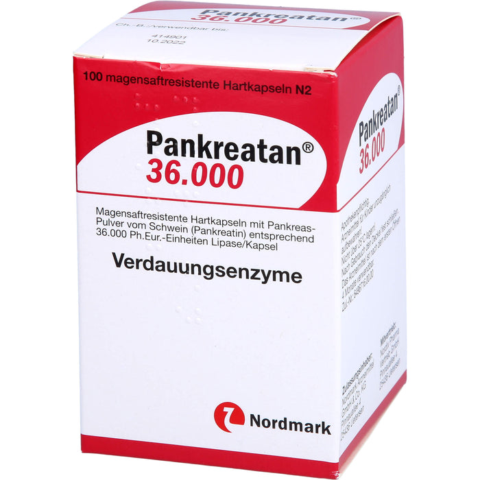 Pankreatan 36.000, Magensaftresistente Hartkapseln, 100 St. Kapseln