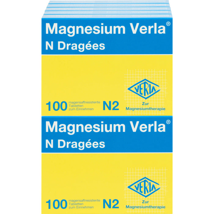 Magnesium Verla N Dragées bei Magnesiummangel, 1000 St. Tabletten