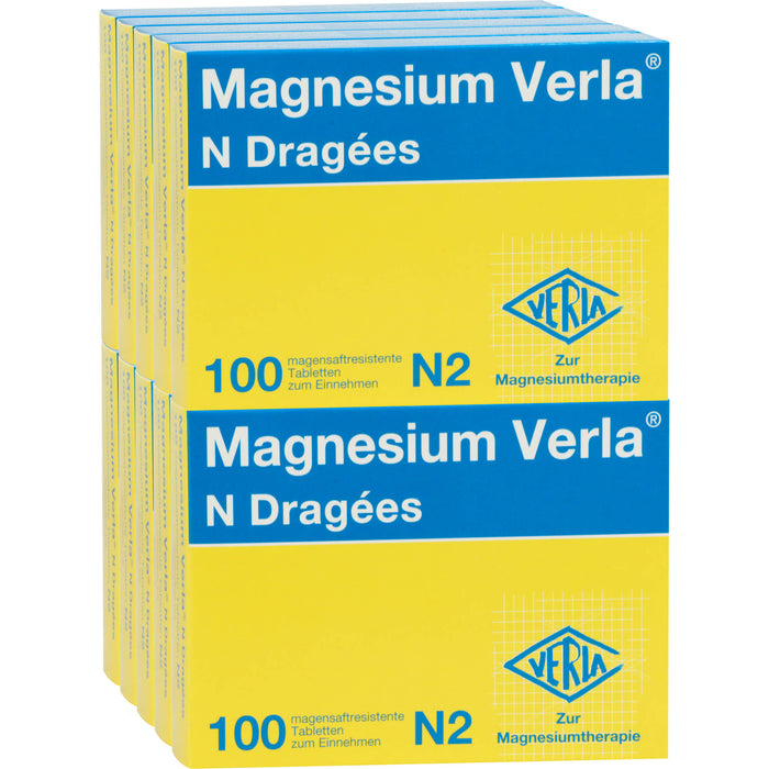Magnesium Verla N Dragées bei Magnesiummangel, 1000 St. Tabletten
