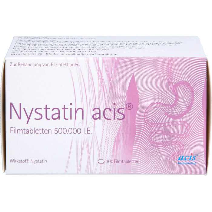 Nystatin acis Filmtabletten, 100 St. Tabletten