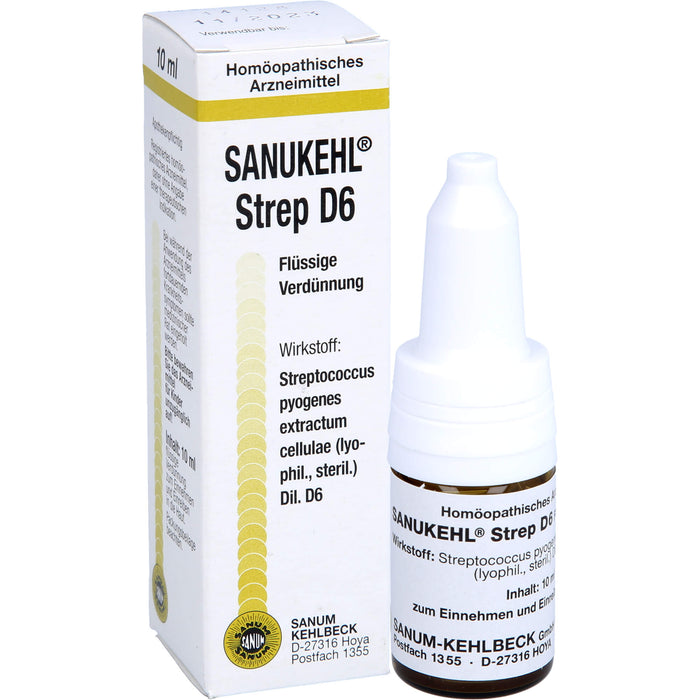 Sanukehl Strep D 6 Tropfen, 10 ml Lösung