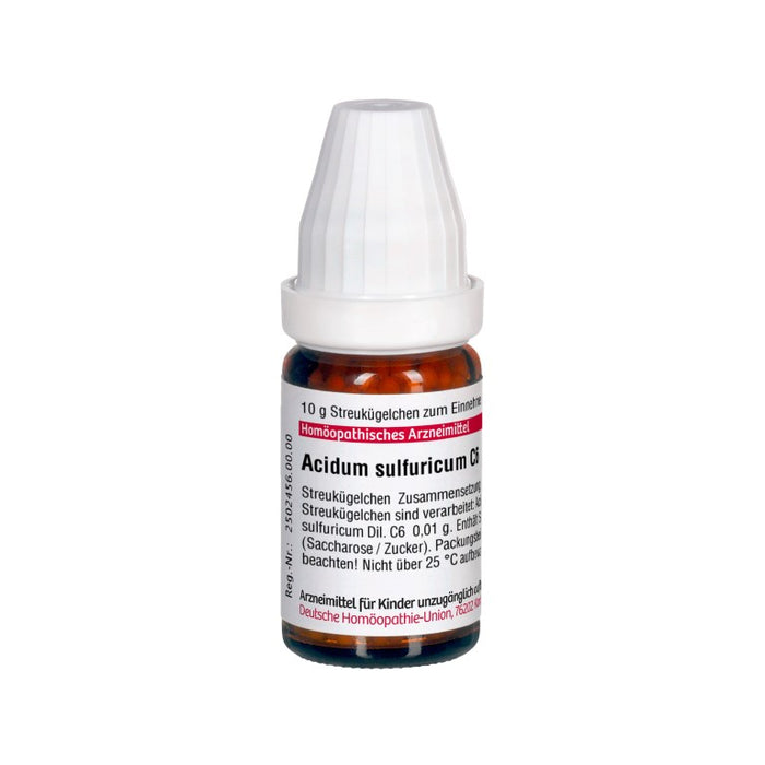 DHU Acidum sulfuricum C6 Streukügelchen, 10 g Globuli