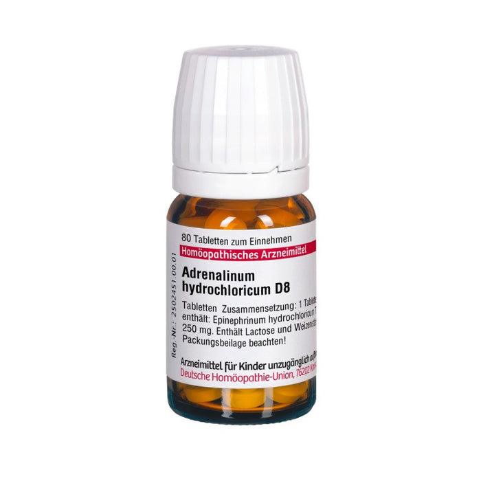DHU Adrenalinum hydrochloricum D8 Tabletten, 80 St. Tabletten