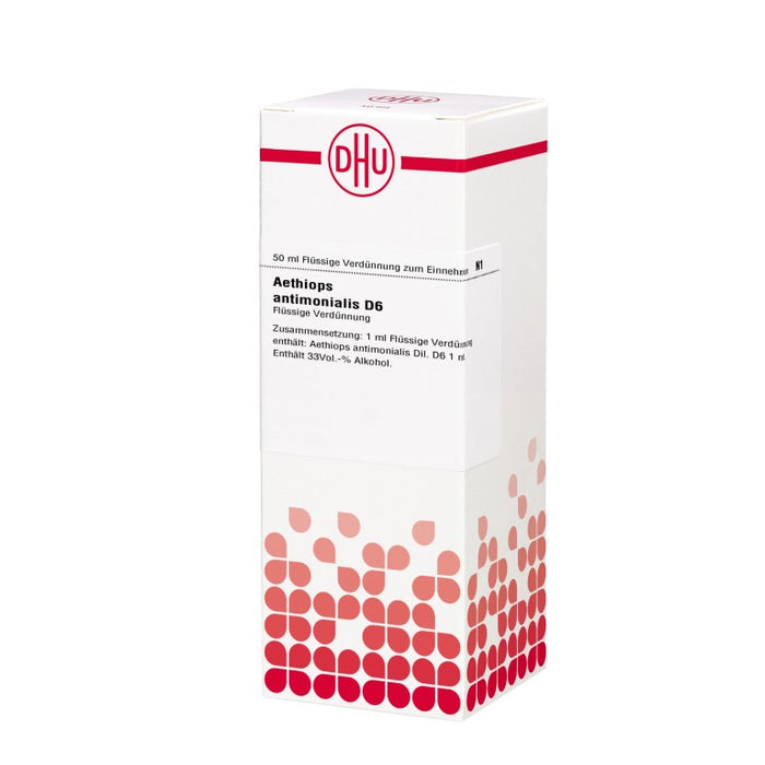 DHU Aethiops antimonialis D6 flüssige Verdünnung, 50 ml Lösung