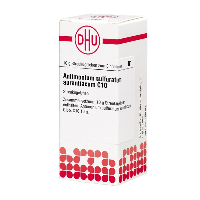DHU Antimonium sulfuratum aurantiacum C10 Streukügelchen, 10 g Globuli