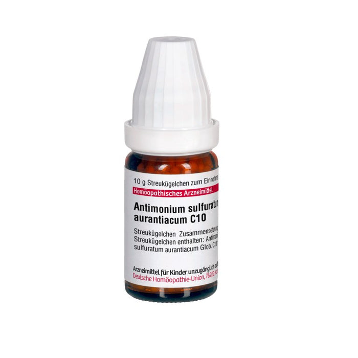 DHU Antimonium sulfuratum aurantiacum C10 Streukügelchen, 10 g Globuli