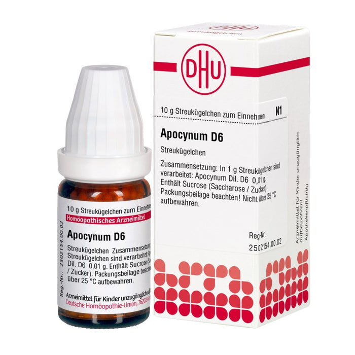 DHU Apocynum D6 Streukügelchen, 10 g Globuli