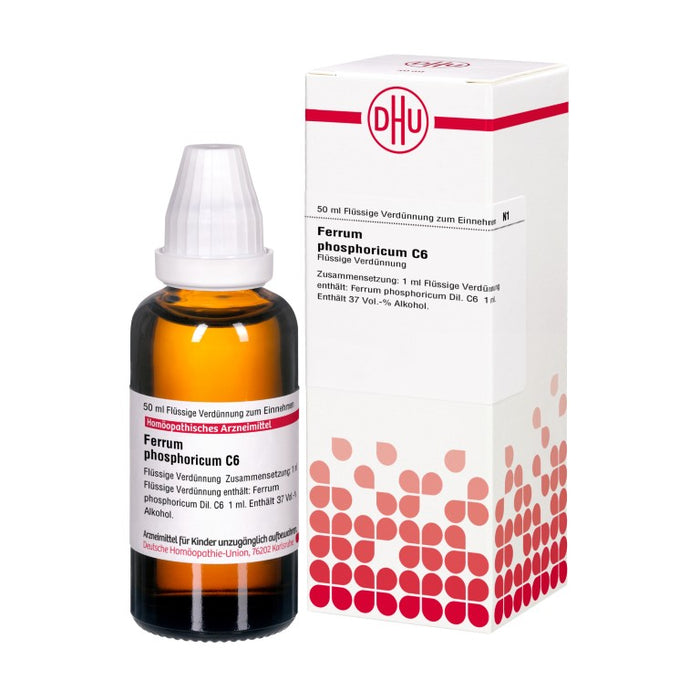 Ferrum phosphoricum C6 DHU Dilution, 50 ml Lösung