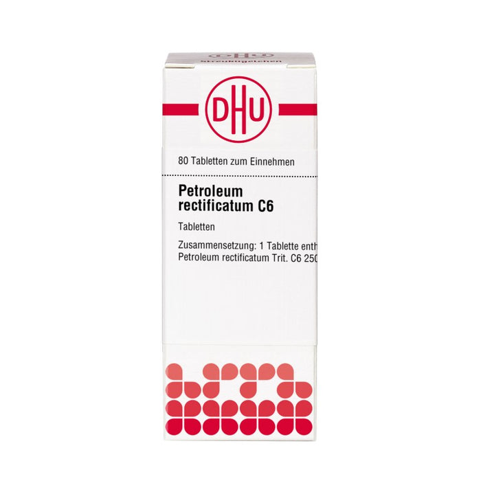 Petroleum rectificatum C6 DHU Tabletten, 80 St. Tabletten