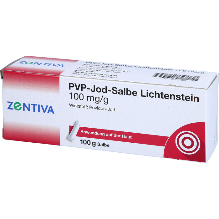 ZENTIVA PVP-Jod-Salbe Lichtenstein 100 mg / g, 100 g Salbe