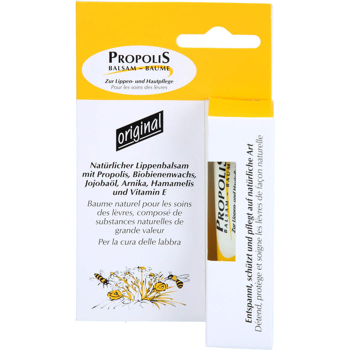 Propolis Lippenbalsam zur Pflege der Lippen und auch für kleinere, gereizte Hautpartien, 10 ml Creme