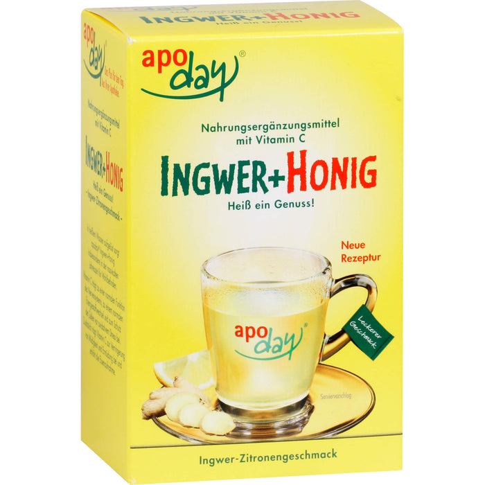 apoday Ingwer + Honig Pulver Beutel, 10 pcs. Sachets