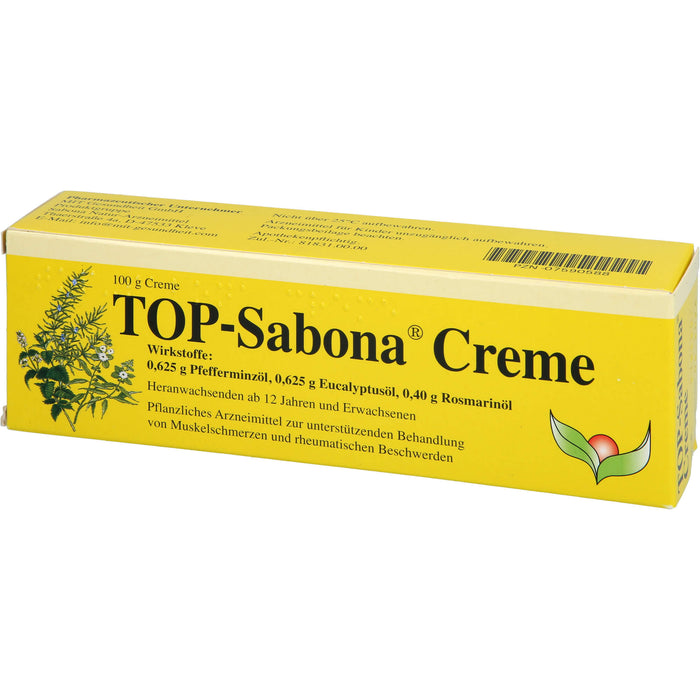 TOP Sabona Creme bei Muskelschmerzen und rheumatischen Beschwerden, 100 g Creme