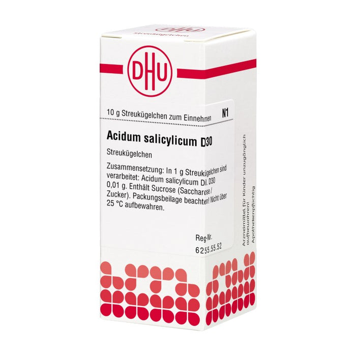 DHU Acidum salicylicum D30 Streukügelchen, 10 g Globuli