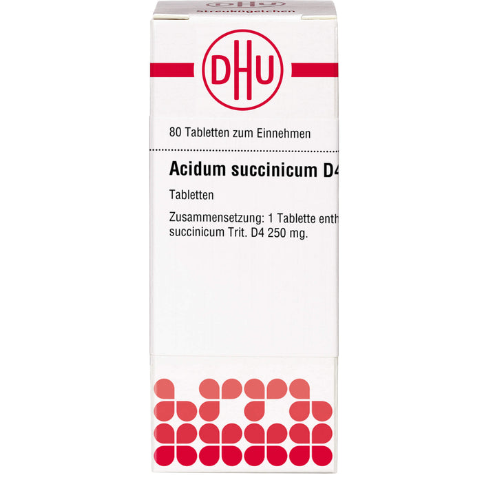 DHU Acidum succinicum D4 Tabletten, 80 St. Tabletten