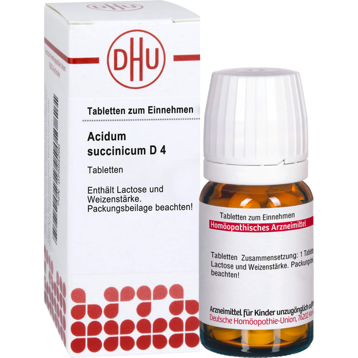 DHU Acidum succinicum D4 Tabletten, 80 St. Tabletten