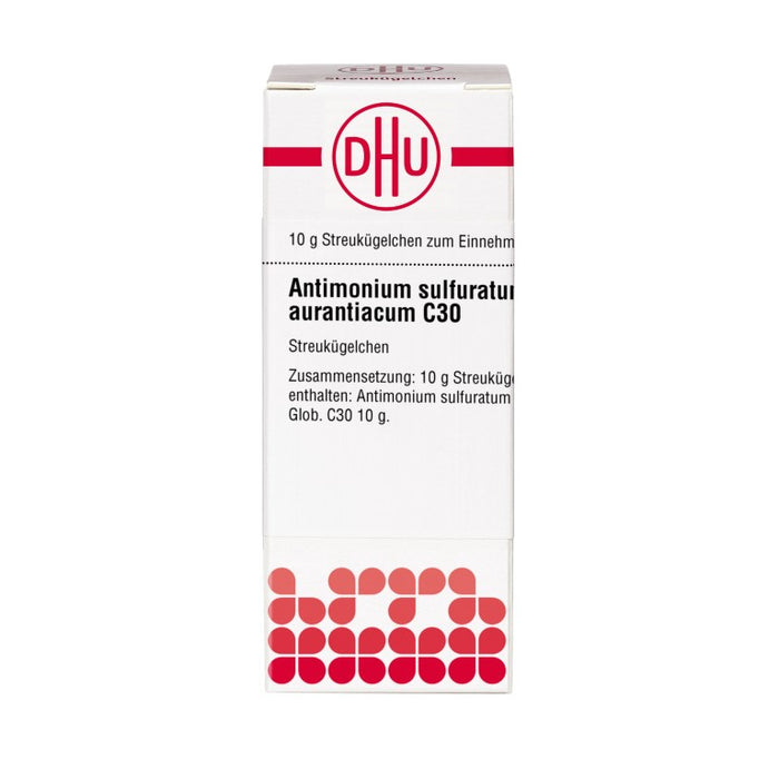 DHU Antimonium sulfuratum aurantiacum C30 Streukügelchen, 10 g Globuli