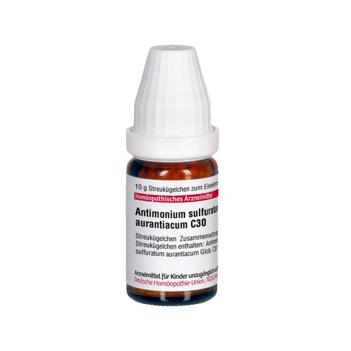 DHU Antimonium sulfuratum aurantiacum C30 Streukügelchen, 10 g Globuli