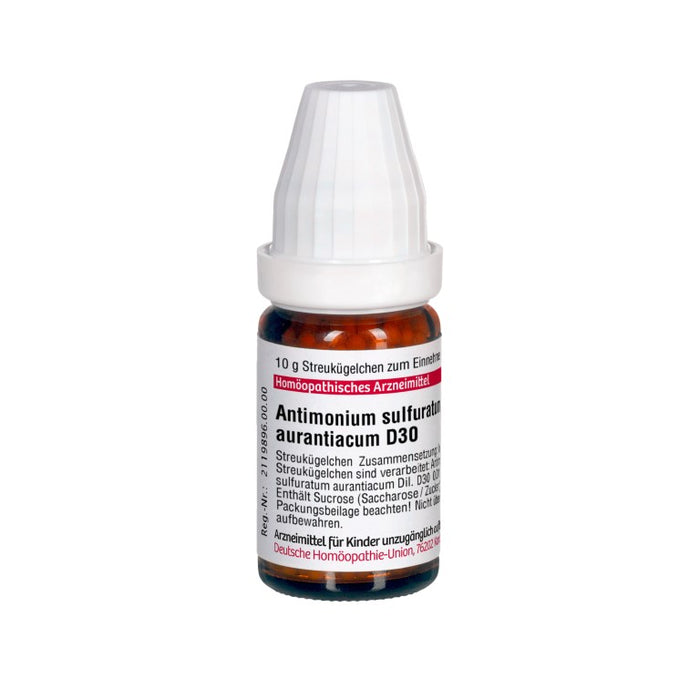 DHU Antimonium sulfuratum aurantiacum D30 Streukügelchen, 10 g Globuli
