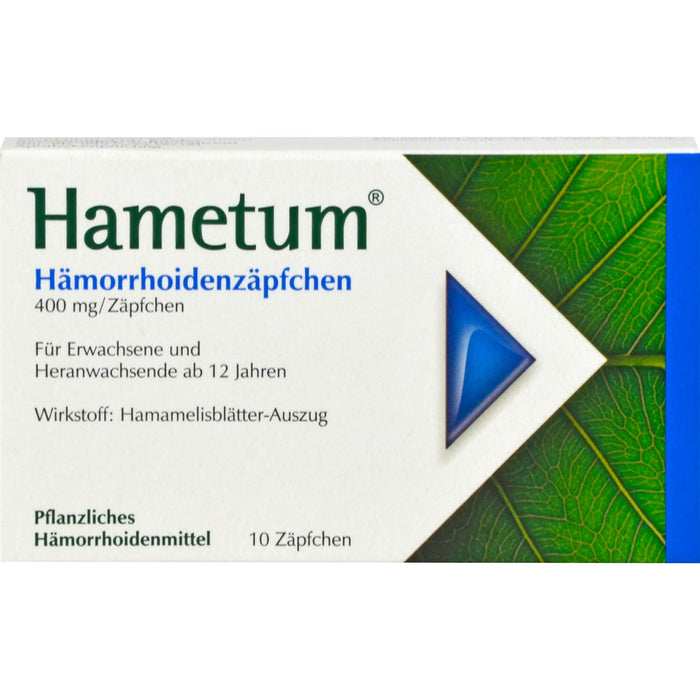 Hametum Hämorrhoidenzäpfchen, 10 St. Zäpfchen