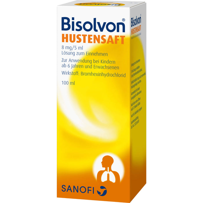 Bisolvon® Hustensaft, 8 mg/5 ml, 100 ml Lösung