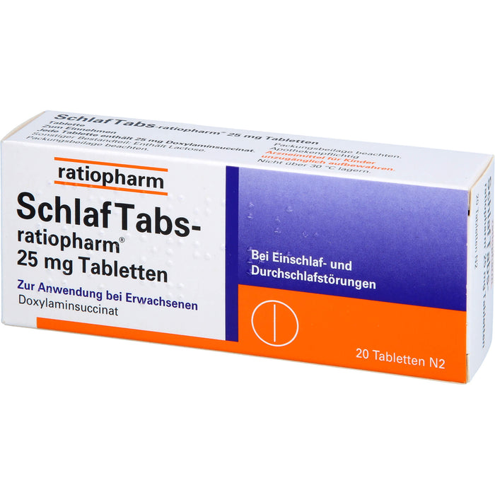 SchlafTabs-ratiopharm, 20 St. Tabletten