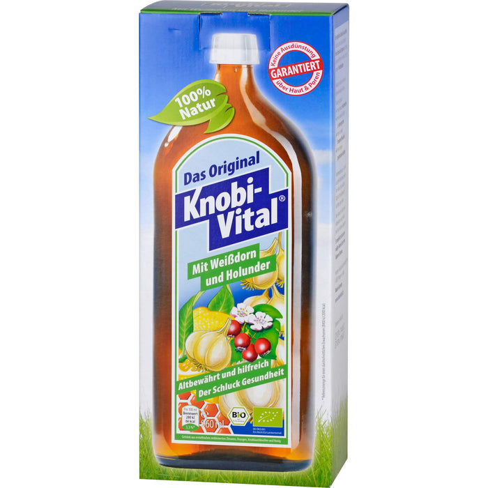 Knobi-Vital Lösung Mit Weißdorn und Holunder, 960 ml Lösung